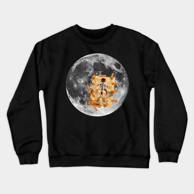 Man on the Moon Crewneck Sweatshirt by Scar